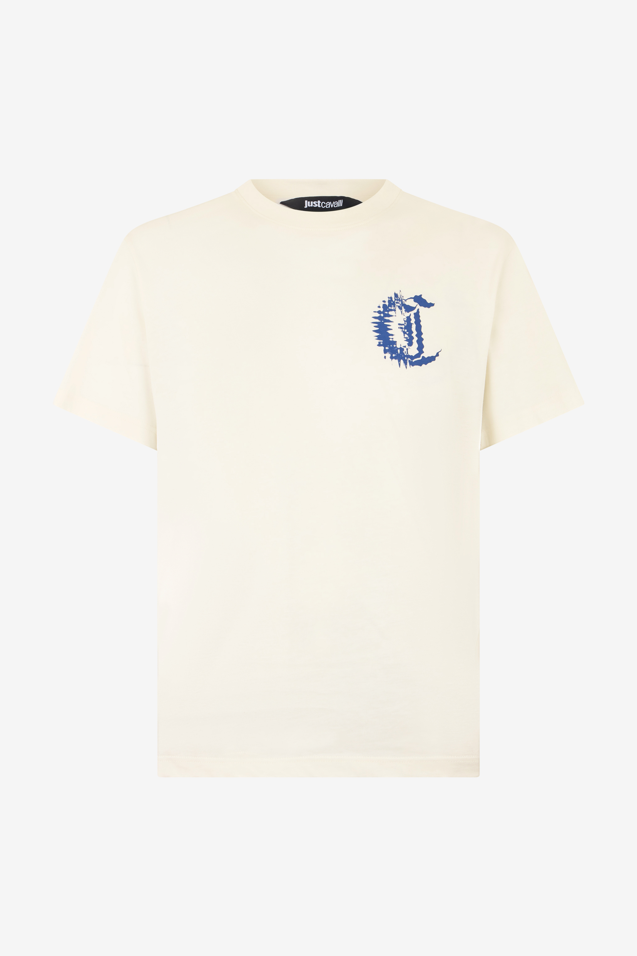 Roberto Cavalli White T-Shirt With Logo