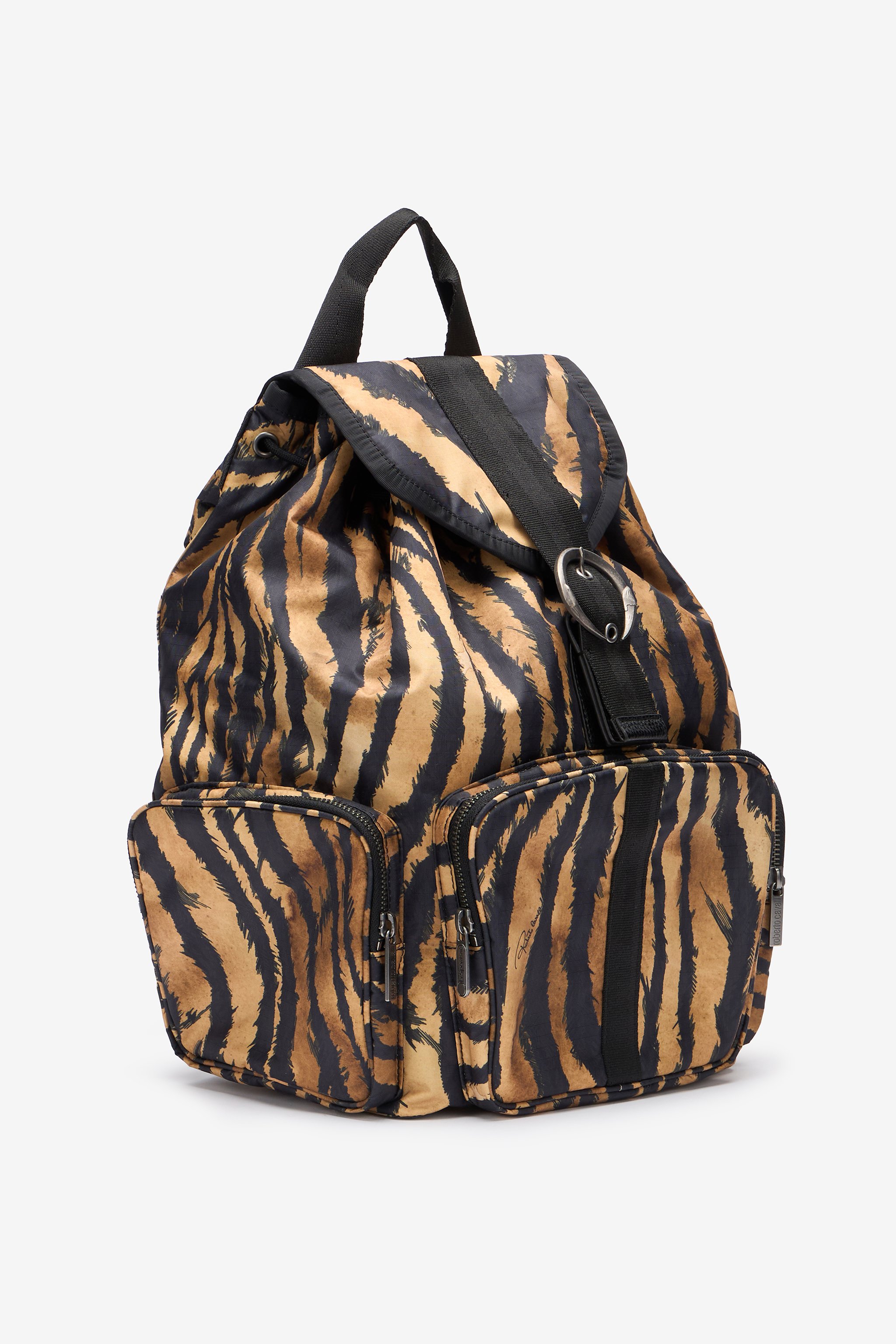 Shop Roberto Cavalli Tasche Napoli In Light Brown/black