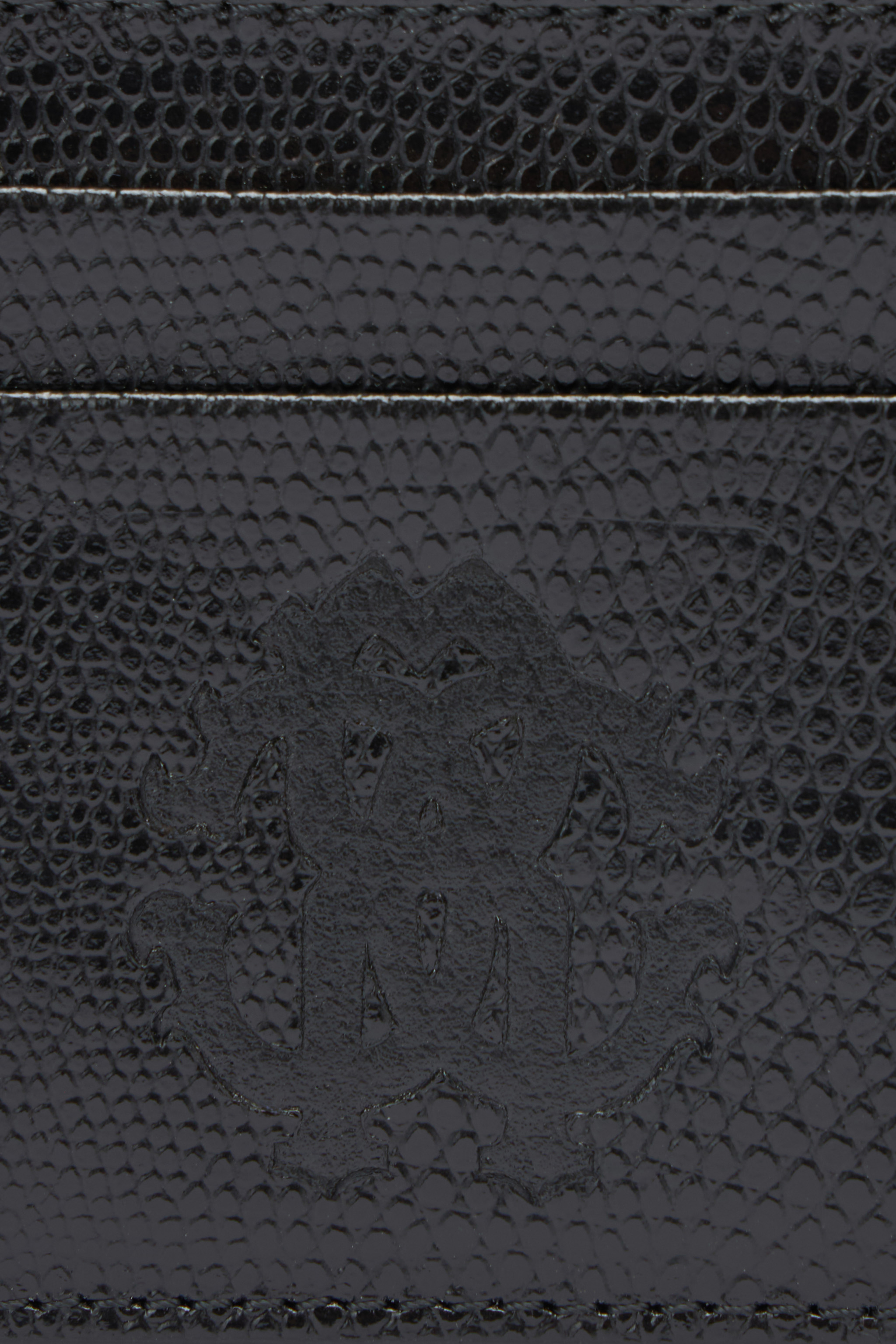 Shop Roberto Cavalli Woman Leather Card Case In Black