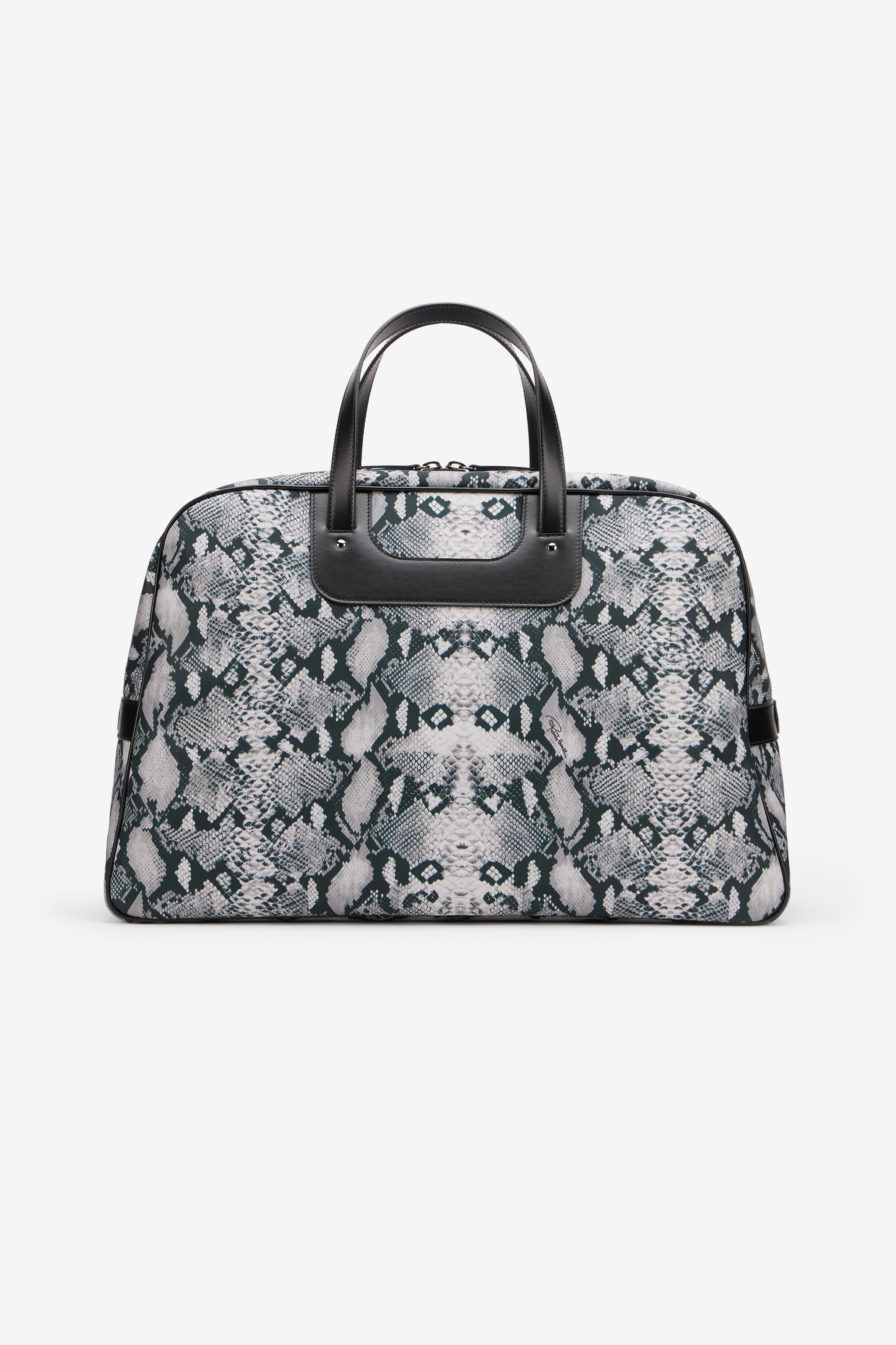  Roberto Cavalli Python Print Top Handle Handbag - Male Bags Pitone Unica 