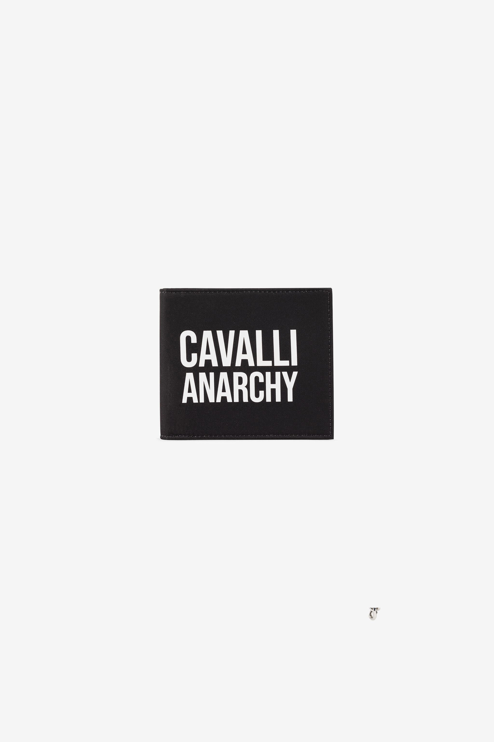 Slogan-Print Bi-Fold Wallet | BLACK | Last chance | Roberto Cavalli US