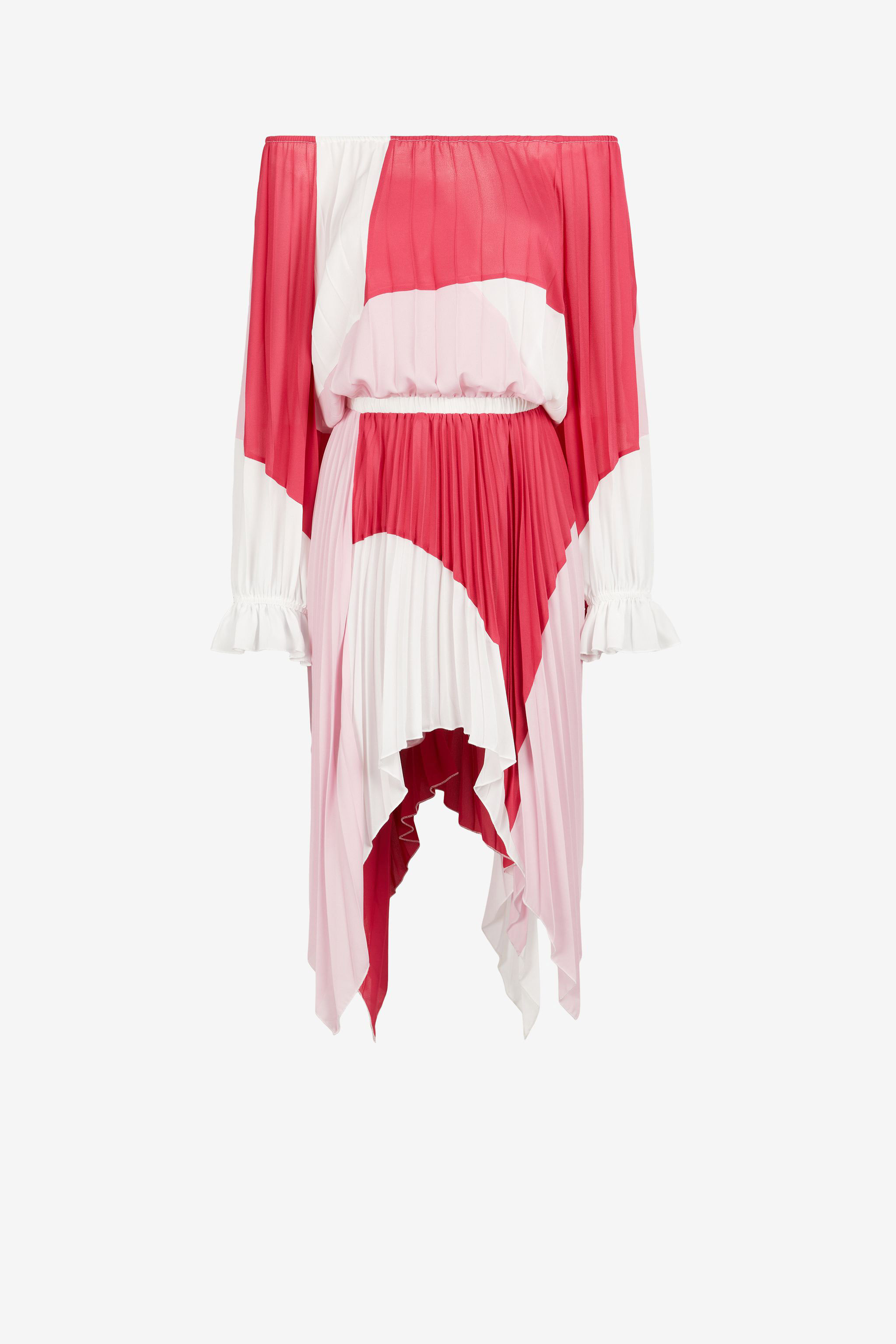 Just Cavalli Abstract-Print Pleated Dress | 961-961 | Last chance ...