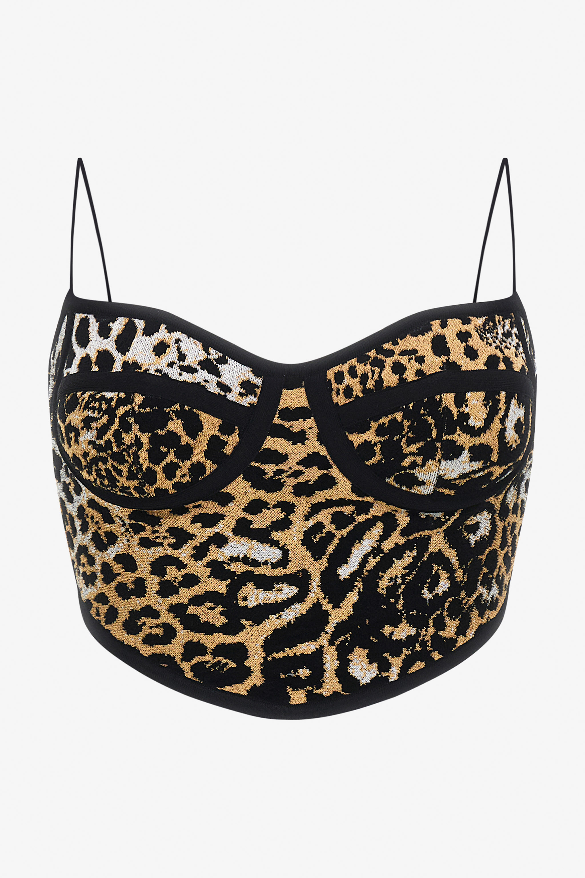 Jaguar Skin print top | BROWN | Women | Roberto Cavalli HK